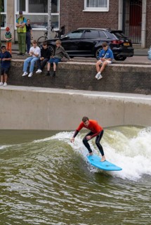 Surfing facility in the city centre of Rotterdam, Rif010, supposedly the world's first wave