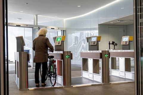 New bicycle car park at Amsterdam Central Station, IJboulevard, space for around 4000 bicycles,