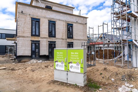 New development district, around 140 detached and semi-detached villas being built in the south of