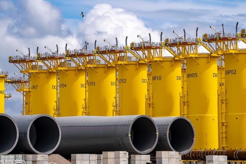 SIF Offshore Foundaitons, production of foundations, monopiles, for offshore wind turbines, the