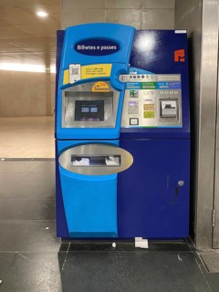 Ticket vending machine, Ticket machine, Terminal, Metro, Metropolitano de Lisboa, Lisbon, Portugal,