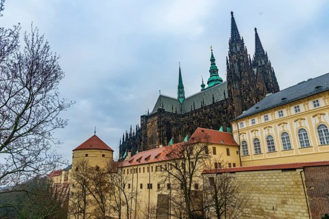 St Vitus Cathedral at Prague Castle, Old Town, history, city trip, tourism, Prague, Czech Republic,
