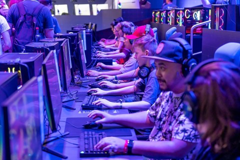 Gamescom, the world's largest trade fair for video and computer games, in Cologne, Germany, Europe