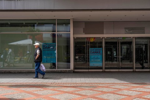 The closed branch of the Galeria Kaufhof department stores' chain in Gelsenkirchen, on