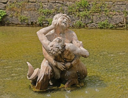 Hellbrunn Palace, pleasure palace, trick fountains, Salzburg, Austria, Europe