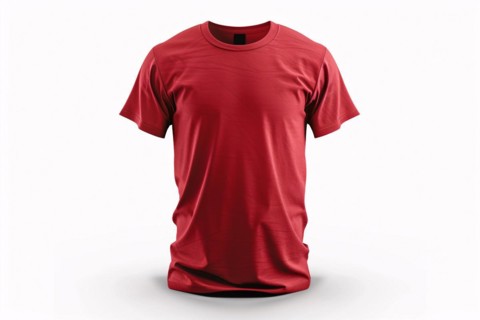 Red T-Shirt on white background. KI generiert, generiert, AI generated