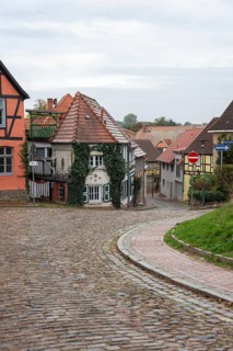 Old town with historic half-timbered houses, Plau am See, Mecklenburg-Vorpommern, Germany, Europe