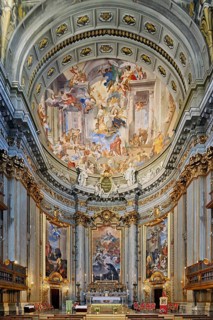 Interior view, nave, Chiesa di Sant Ignazio di Loyola, Rome, Lazio, Italy, Europe