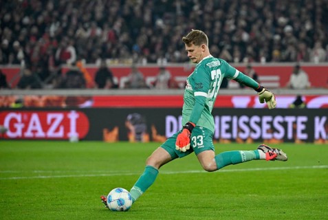 Goalkeeper Alexander Nübel VfB Stuttgart (33) Action MHPArena, MHP Arena Stuttgart,