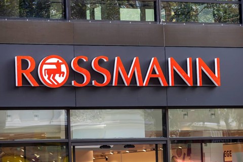 Rossmann. Logo of the drugstore company. Berlin, Germany, Europe