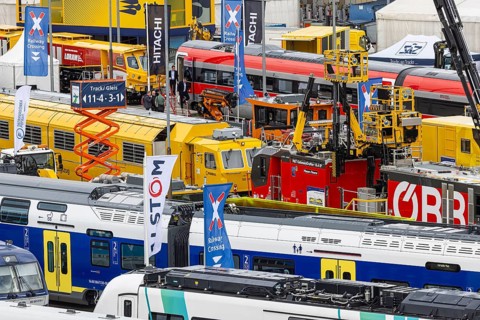 InnoTrans 2024. international trade fair for railway and transport technology. Open-air site with