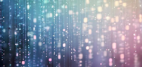 Abstract animation of binary code cascading down like digital rain, representing data insights,