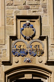 Coat of arms, Varbüler Castle, Hemmingen Castle, former seat of the Barons of Varnbüler, main