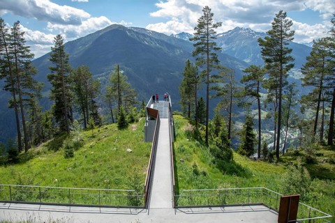 Kaunergrat Nature Park House, 6521 Fließ, Am Gachenblick, viewing platform