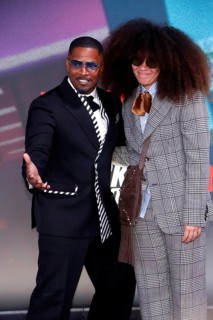 Jamie Foxx with daughter Annalise Bishop at a special screening of Back in Action at the Zoo Palast