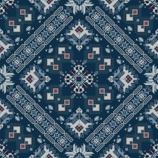 Traditional Bulgarian embroidery vector pattern