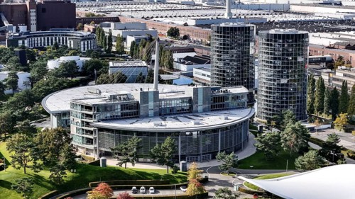 The car towers of the Autostadt, Wolfsburg, 29.09.2024. The Volkswagen Group has announced