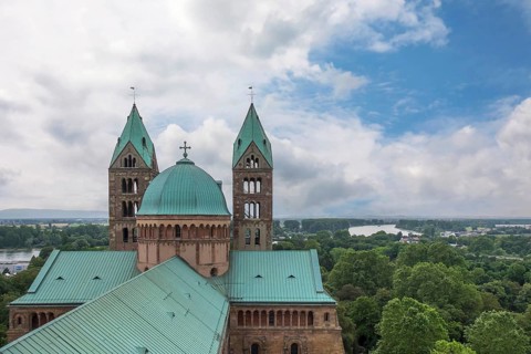 Cathedral of St Mary and St Stephen, Imperial Cathedral, Romanesque, UNESCO World Heritage Site,