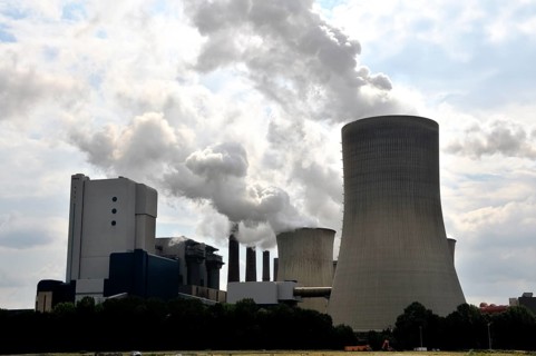 Niederaußem power plant, a base-load power plant operated by RWE PowerAG using lignite in