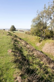 Sidbury Camp or Sidbury Hill Iron Age hill fort, Haxton Down, near Everleigh, Wiltshire, England,