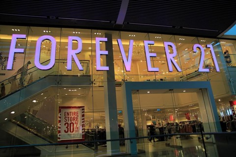 Forever 21 shop inside Westfield shopping centre, Stratford, London, England, UK