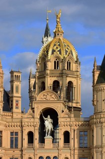 Europe, Germany, Mecklenburg-Western Pomerania, Schwerin, Schwerin Castle, built from 1845 to 1857