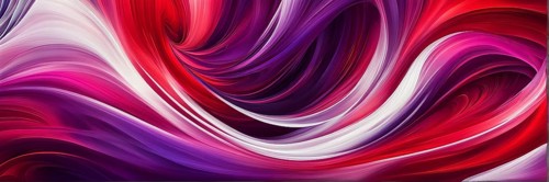 Abstract swirled pattern intertwining gradients of vibrant red and purple colors, AI generated