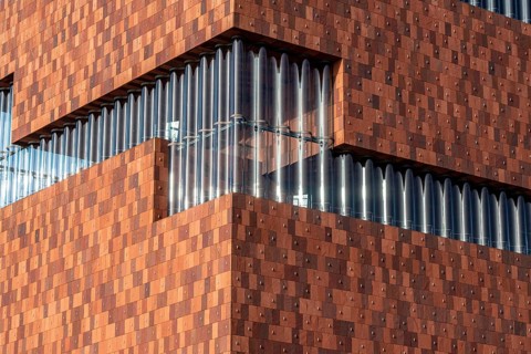 The MAS, Museum aan de Stroom, Museum am Strom, Bonapartdok, harbour basin, old harbour district,