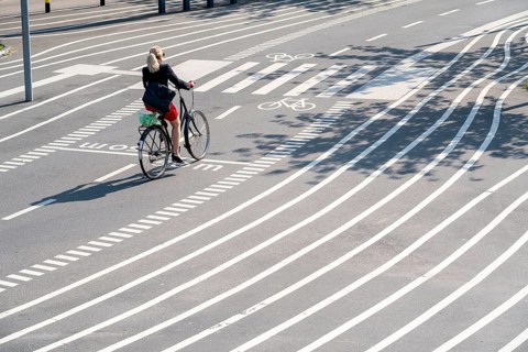 The Nørrebro district in Copenhagen, lively, multicultural and student neighbourhood, Superkilen