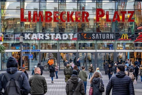 Galeria Kaufhof department stores' in Essen city centre, in the Limbecker Platz shopping centre, is