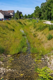 The Katernberger Bach, for over 40 years the stream was piped, 1.2 km long, underground, used as a