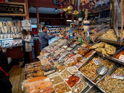 Fish market, Mercado Angelmo, Puerto Montt, Chile, South America