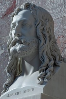 Bust of Albrecht Dürer, painter 1471-1528, Wallhalla, Donaustauf, Upper Palatinate, Bavaria,