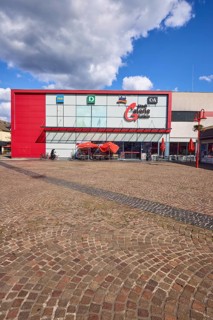 Shopping centre Stadtgalerie Datteln with Tedi, Deichmann, dm-Markt and fashion shop C and A in the