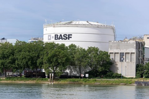 BASF, Lugwigshafen am Rhein, industrial area, Mannheim, Baden-Württemberg, Germany, Europe
