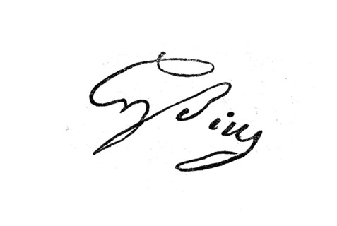 Signature, Lessing's handwriting, historical, digital reproduction of an original from the 19th