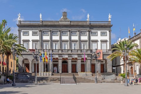 Old Town Hall at Plaza Santa Ana, Vegueta Old Town, UNESCO World Heritage Site, Las Palmas, Gran