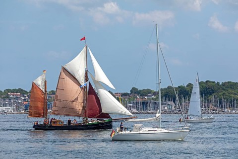 Sailing ship Seestern, sailing boats, Laboe, Kieler Woche, Kiel Fjord, Kiel, Schleswig-Holstein,