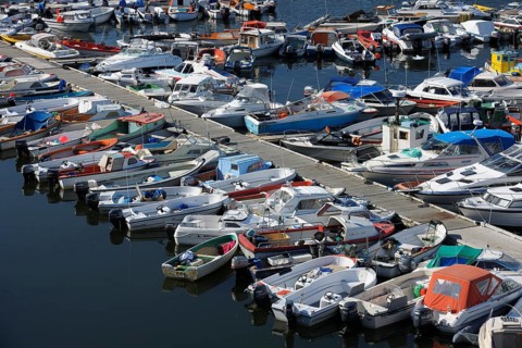 Harbor of Ilulissat, Disko Bay, Jakobshavn Glacier, Icefjord Greenland