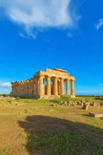 Temple of Hera or Temple E, Selinunte Archaeological Park, Selinunte, Trapani district, Sicily,