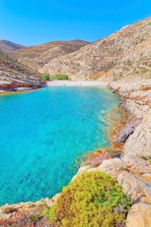 FOLEGANDROS-015 View of Livadaki bay, Folegandros Island, Cyclades Islands, Greece, Europe
