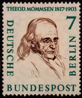 Christian Matthias Theodor Mommsen (1817-1903) a German classical scholar, historian, jurist,