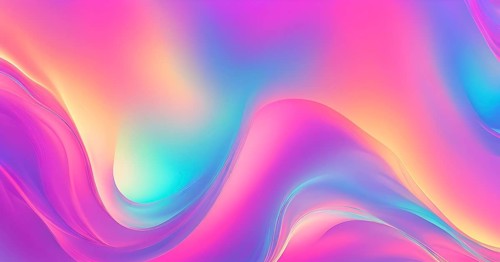Iridescent neon background, Holographic Abstract soft pastel colors backdrop, AI generated