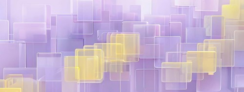 Layers of translucent squares moving in a synchronized flow, resembling dynamic data visualization,