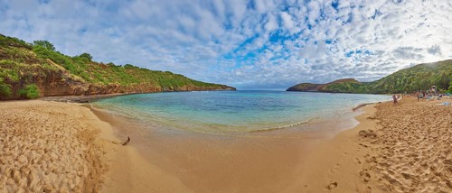 Landscape of Hanauma Bay, Hanauma, Hawaiian Island Oahu, O?ahu, Hawaii, Aloha State, United States,
