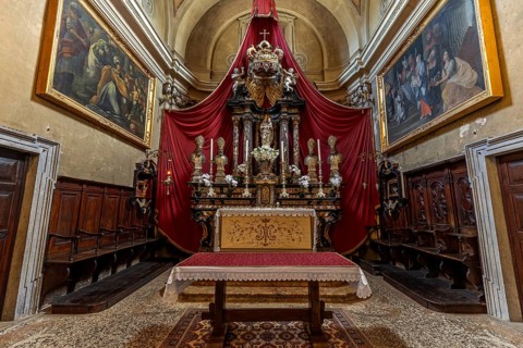 Church, Parish Church of Santa Maria del Sasso, interior view, Morcote, Lake Lugano, Lago di