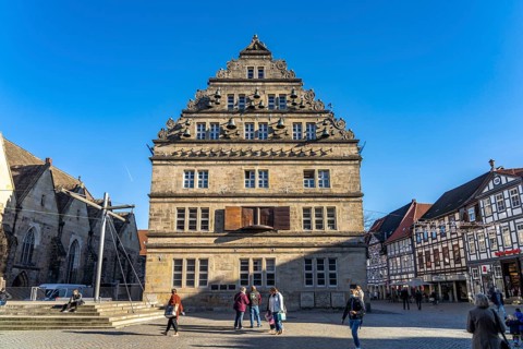 The wedding house in Hamelin, Lower Saxony, Germany, Europe