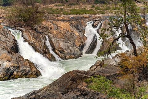 The Mekong Falls Nam Tok Khon Phapheng, Si Phan Don, Champasak Province, Laos, Asia