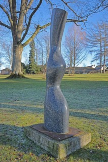 Sculpture Flux by Raphael Beil 2019, stone sculpture, stone, granite, modern art, abstract art,