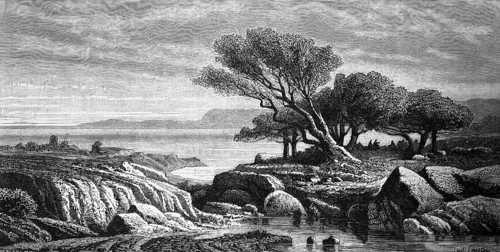 Western shore of the Dead Sea, extreme salinity, lake without outlet, lowest point on earth,